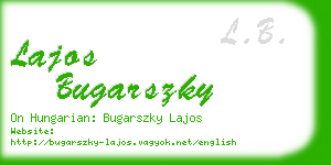lajos bugarszky business card